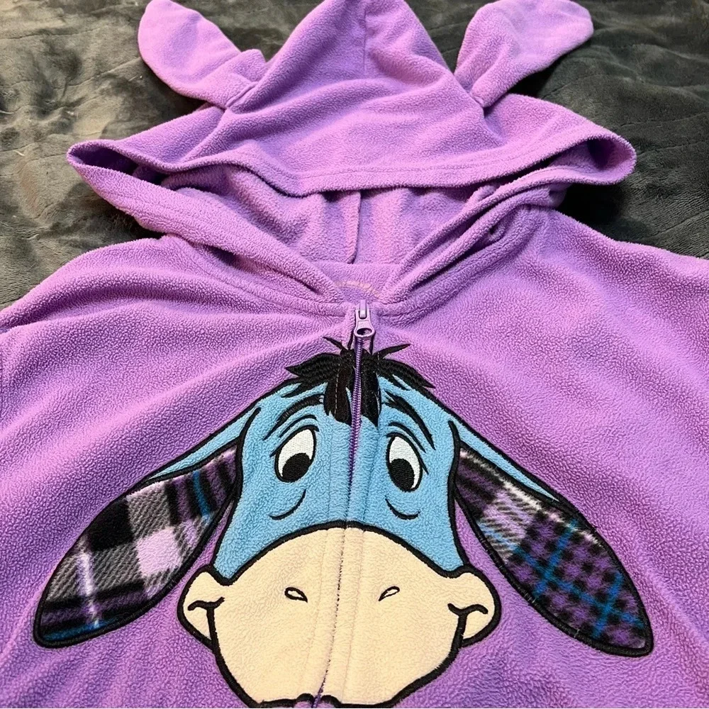 Disney‎ Eeyore Onesie Costume Union Suit Pajamas. Size Medium. - Picture 10 of 13